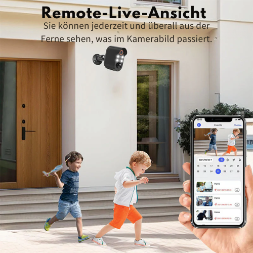 Wi-Fi Sicherheitskamera mit Bewegungserkennung – Mit LED-Beleuchtung – Für Überwachung zu Hause