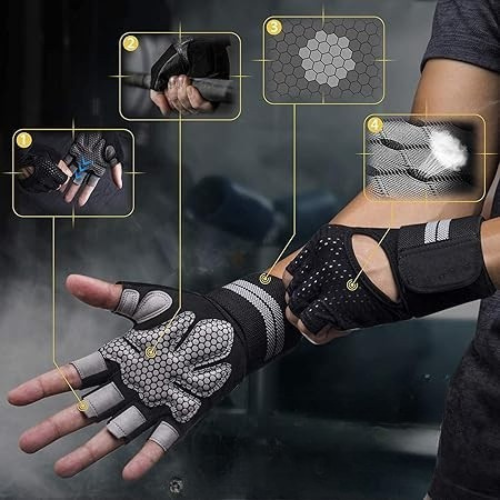 Fitness Gloves – Breathable – For weight training and gym – Non-slip