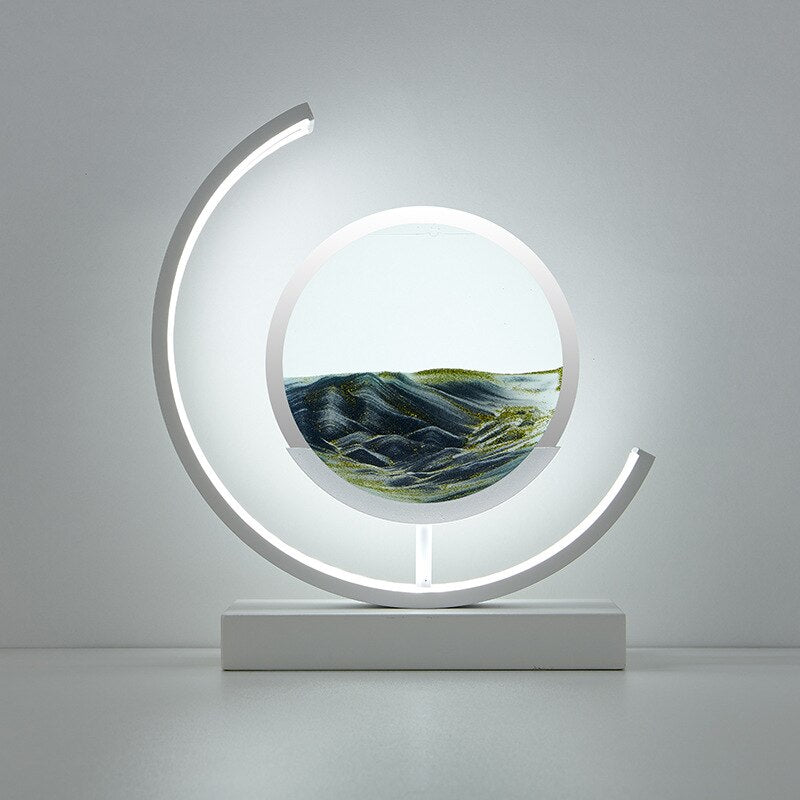 LED-tafellamp zandkunst – Bewegende zandkunst – Voor woonkamers