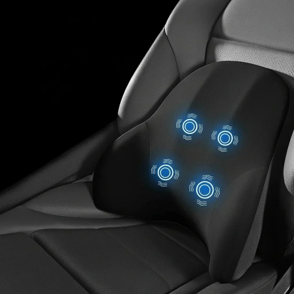 Nacken- und Lendenstütze – Mit Massagefunktion – Für Auto und Büro