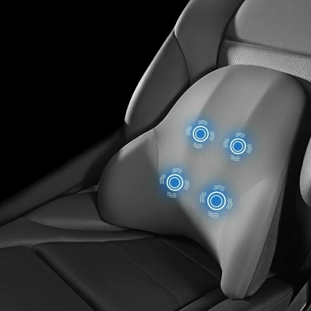 Nacken- und Lendenstütze – Mit Massagefunktion – Für Auto und Büro