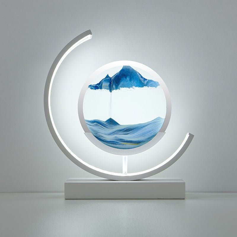 LED-tafellamp zandkunst – Bewegende zandkunst – Voor woonkamers
