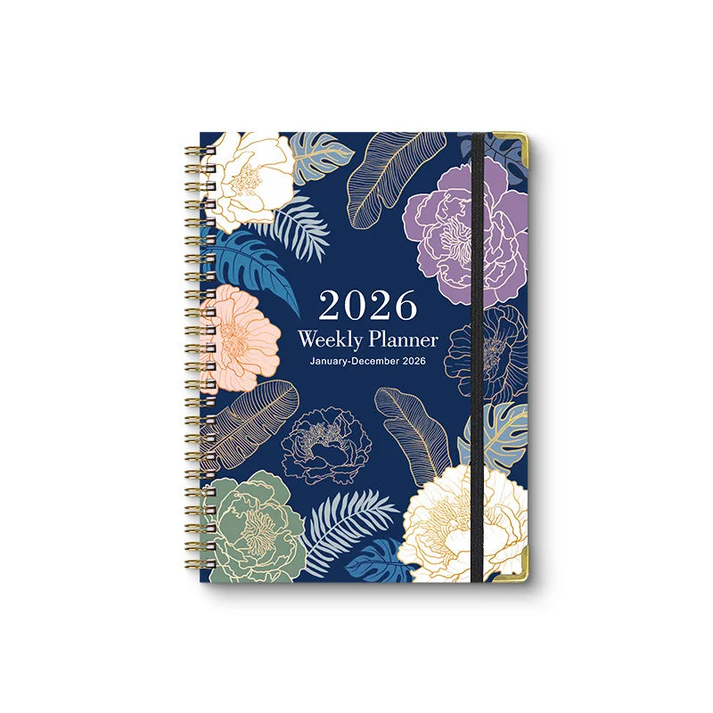 2026 Wochenplaner – Mit Blumenmuster – Für Planung und Organisation