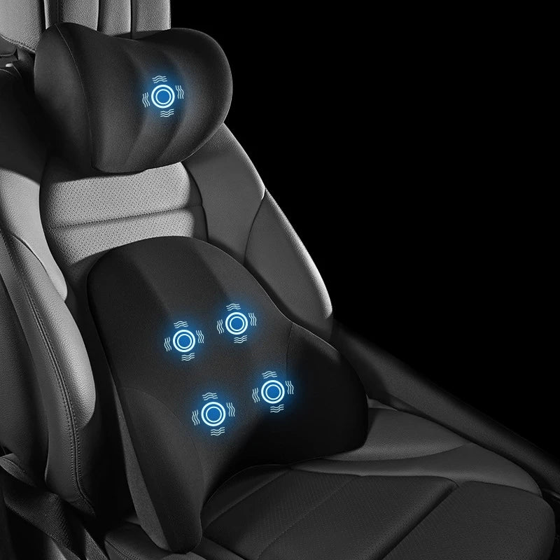 Nacken- und Lendenstütze – Mit Massagefunktion – Für Auto und Büro