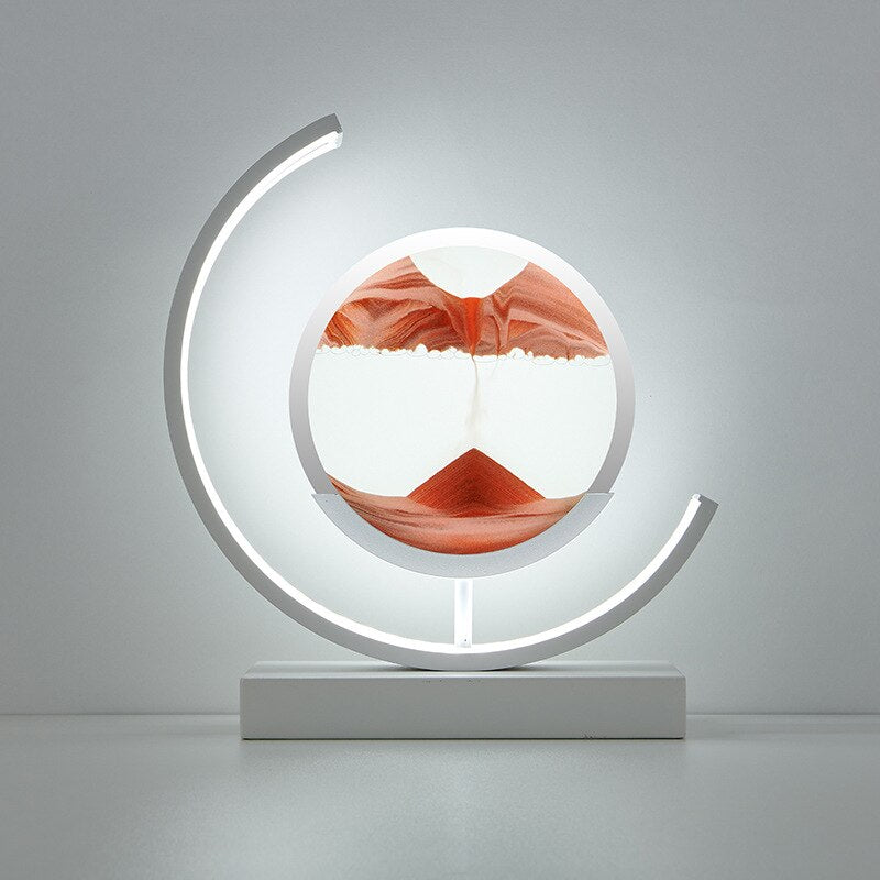 LED-tafellamp zandkunst – Bewegende zandkunst – Voor woonkamers
