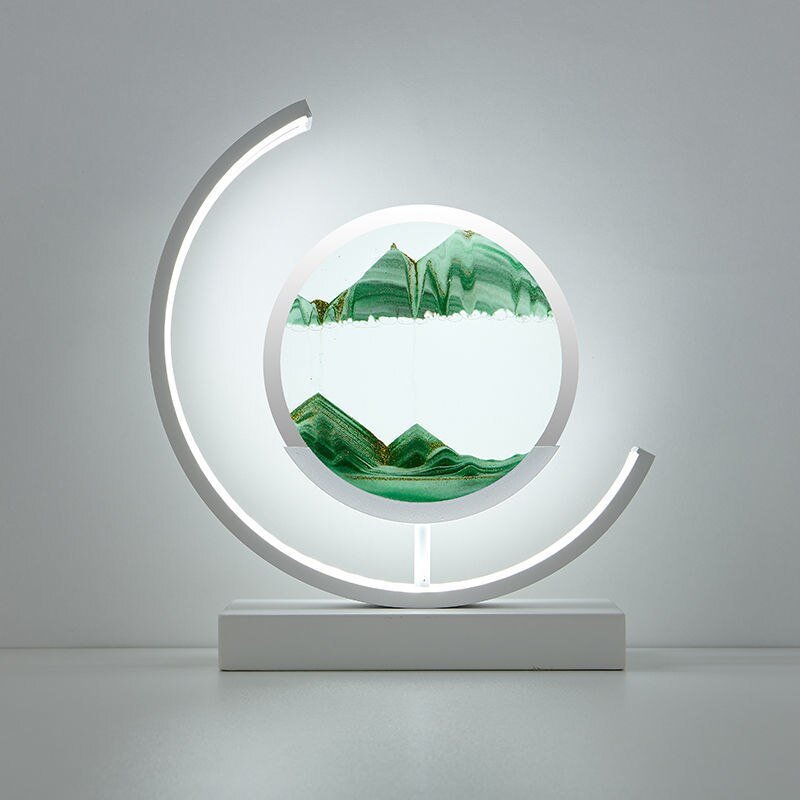 LED-tafellamp zandkunst – Bewegende zandkunst – Voor woonkamers