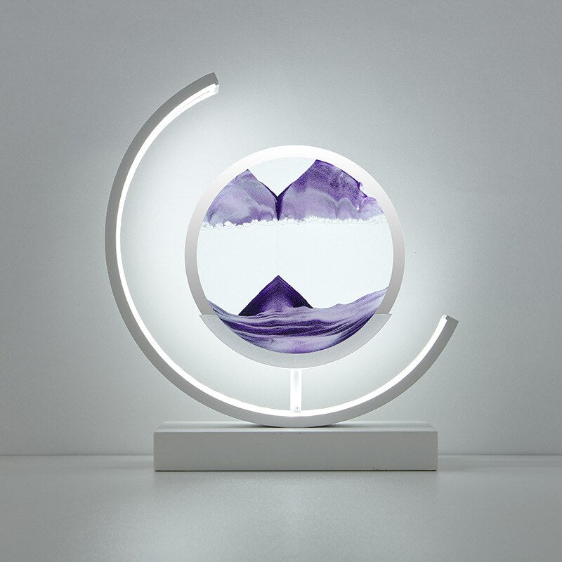 LED-tafellamp zandkunst – Bewegende zandkunst – Voor woonkamers