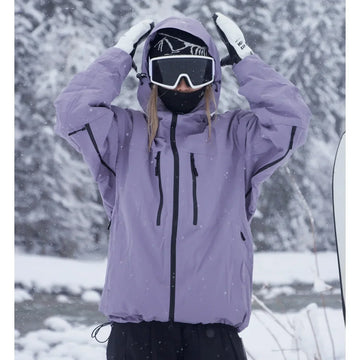 Winterjacke – Wasserdicht – Verstellbare Kapuze – Zum Skifahren und Snowboarden
