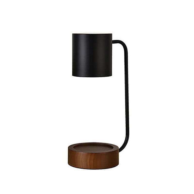 Kerzenwärmer Lampe - Japanisch Minimalistisch - Holz Basis LED Duftlampe