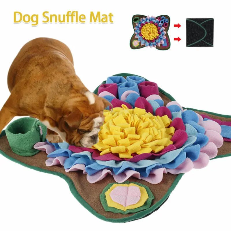Snufflematte für Hunde – Fördert die geistige Aktivität – Mit Blumenmuster