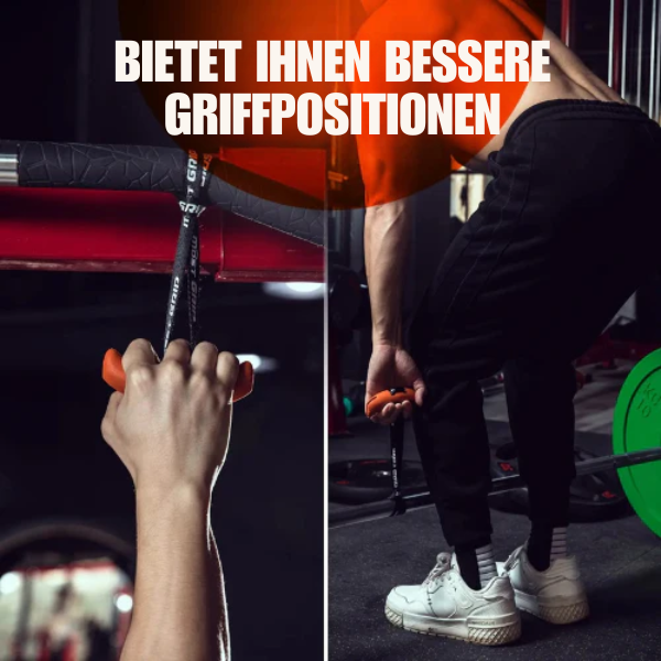 Fitness Griffhilfen – Rutschfest – Für Krafttraining und Gewichtheben