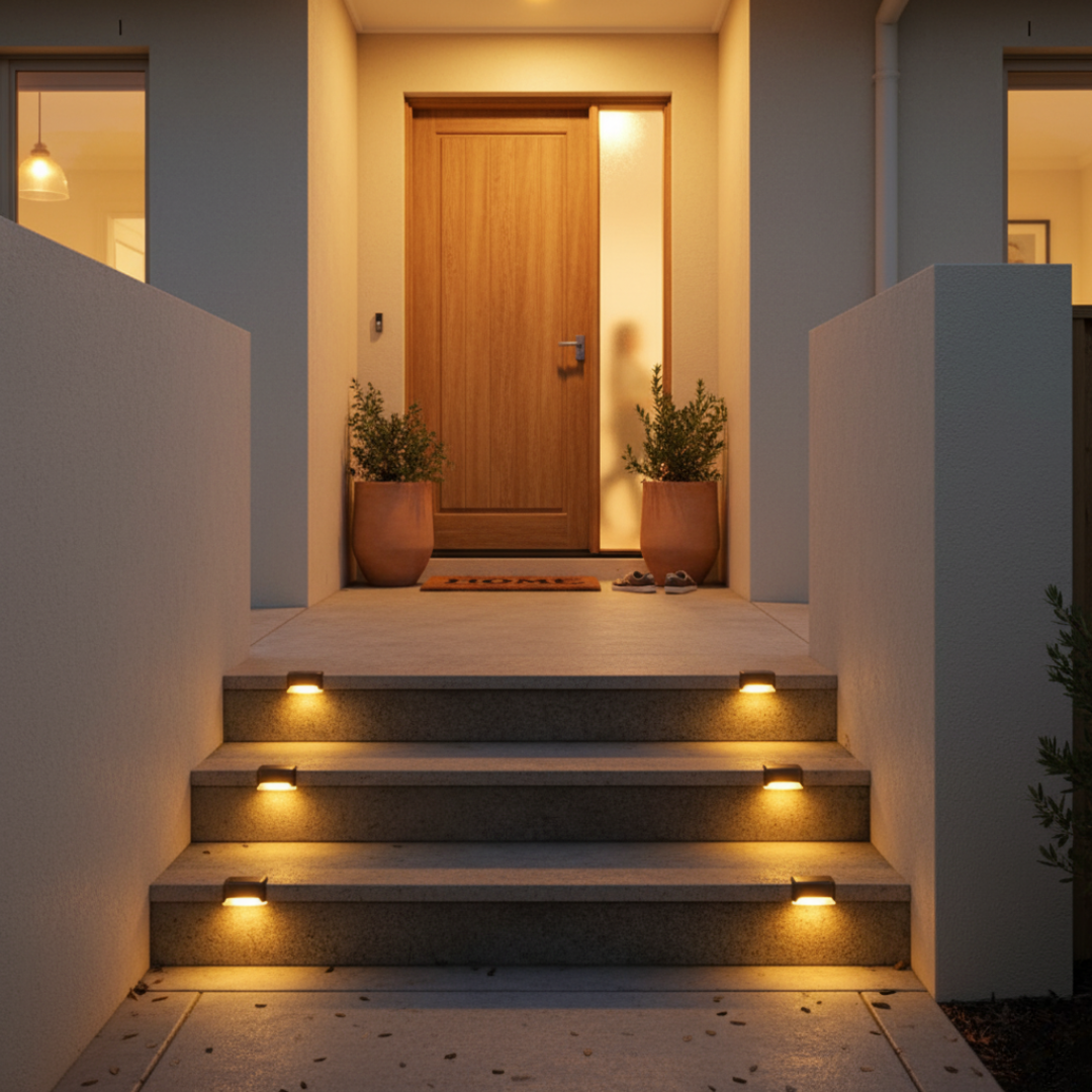 Solar Treppenleuchte Außen – LED Stufenlicht – Garten & Terrasse