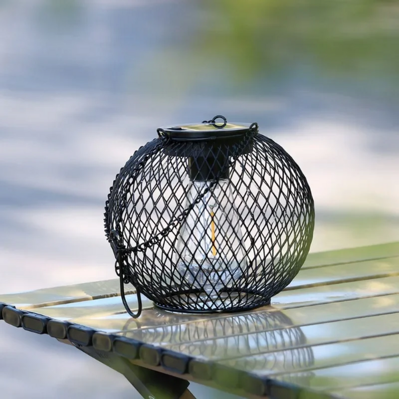 Solar Lichterkette Außen - LED Garten Laterne - Warmweiß IP65 - Hängelampe