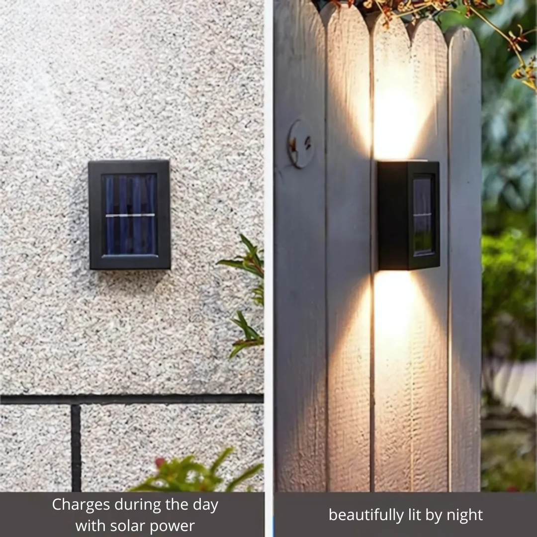 Solar Wandleuchte Außen - LED - Bewegungsmelder - IP65 Garten