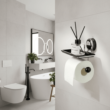 Toilettenpapierhalter – Edelstahl – Modernes Design – Für das Badezimmer