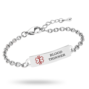 Luvikar Medical Alert Armband für Damen – verstellbar und personalisierbar