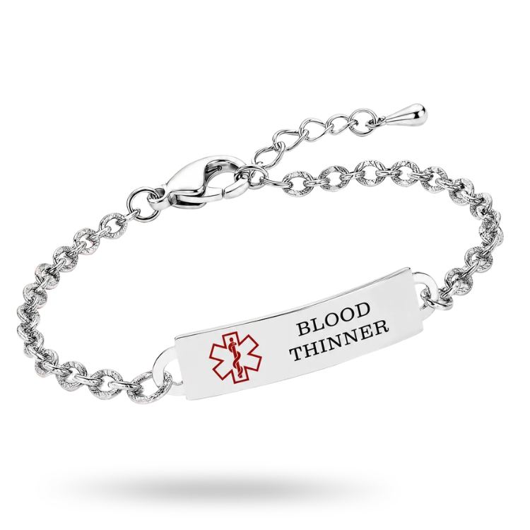 Luvikar Medical Alert Armband für Damen – verstellbar und personalisierbar