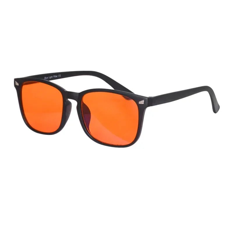 Sonnenbrille – Retro Design – Mit Orangefarbenen Gläsern – Für Herren und Damen