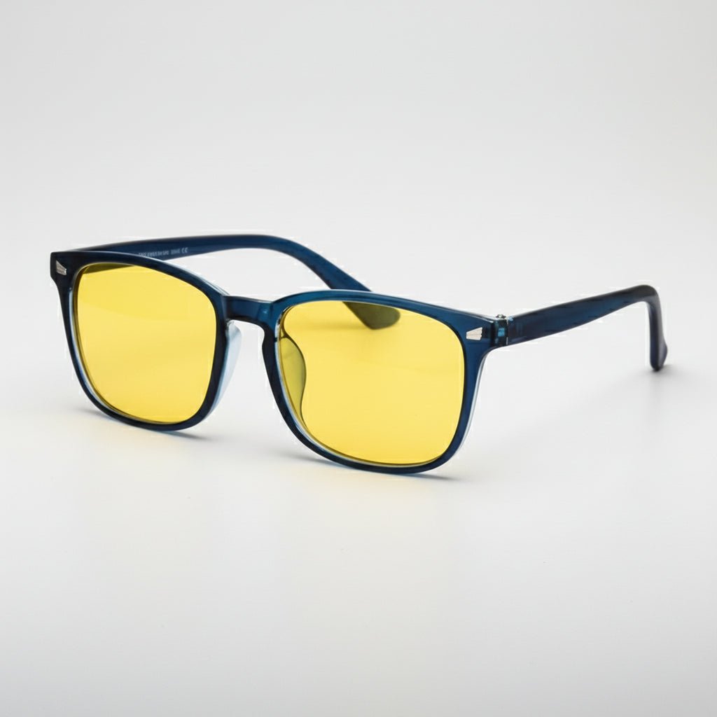 Sonnenbrille – Retro Design – Mit Orangefarbenen Gläsern – Für Herren und Damen