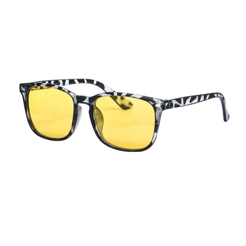 Sonnenbrille – Retro Design – Mit Orangefarbenen Gläsern – Für Herren und Damen