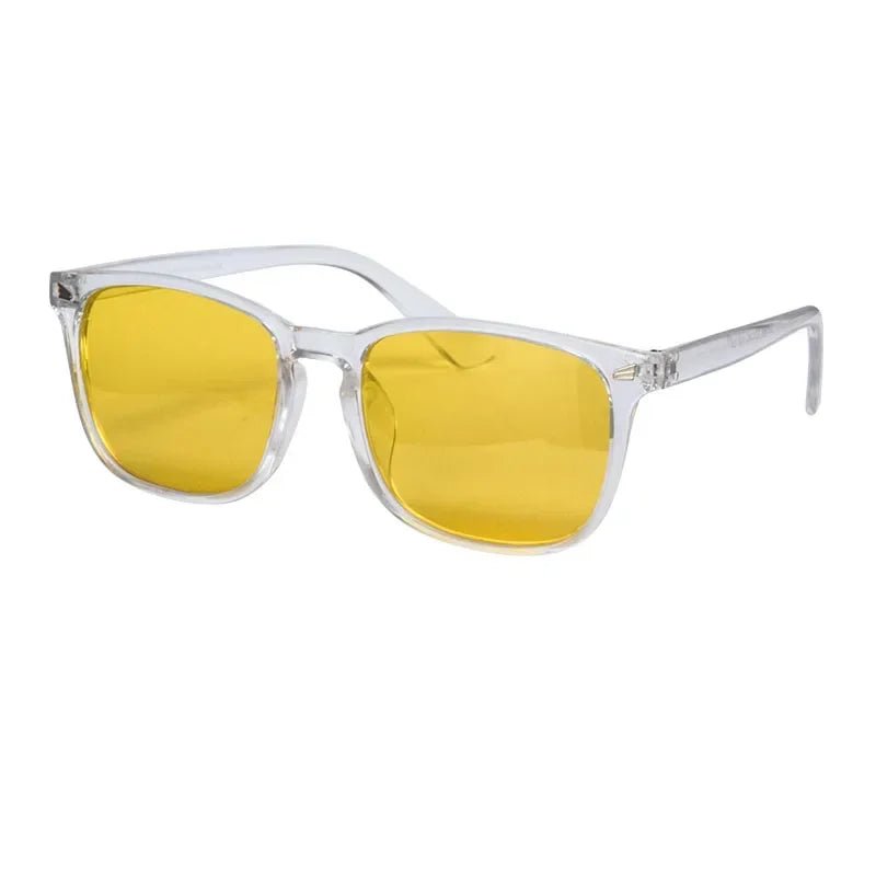 Sonnenbrille – Retro Design – Mit Orangefarbenen Gläsern – Für Herren und Damen