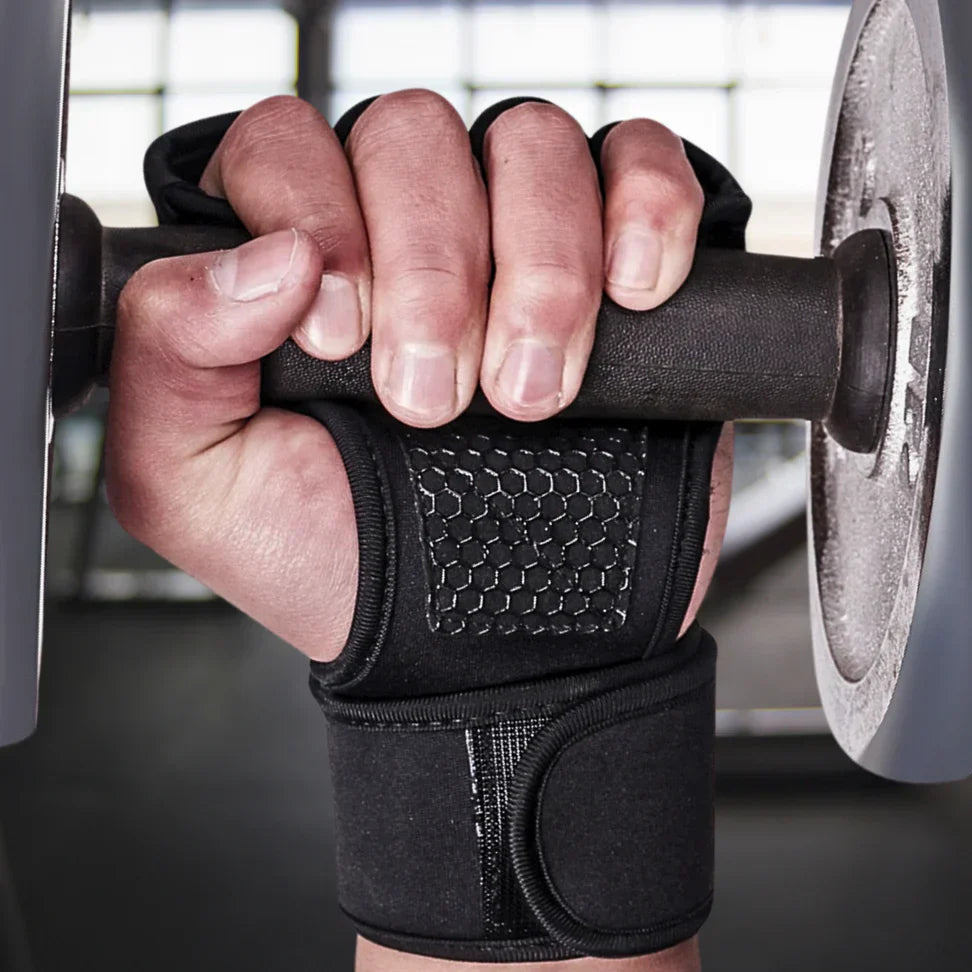 Fitnesshandschuhe – Rutschfest – Für Gewichtheben und Training – Mit Handgelenkstütze