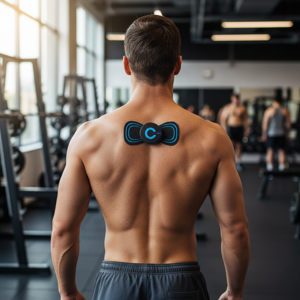 EMS Bauchmuskeltrainer – Wiederaufladbar – Für Bauchmuskeltraining mit Intensitätsstufen