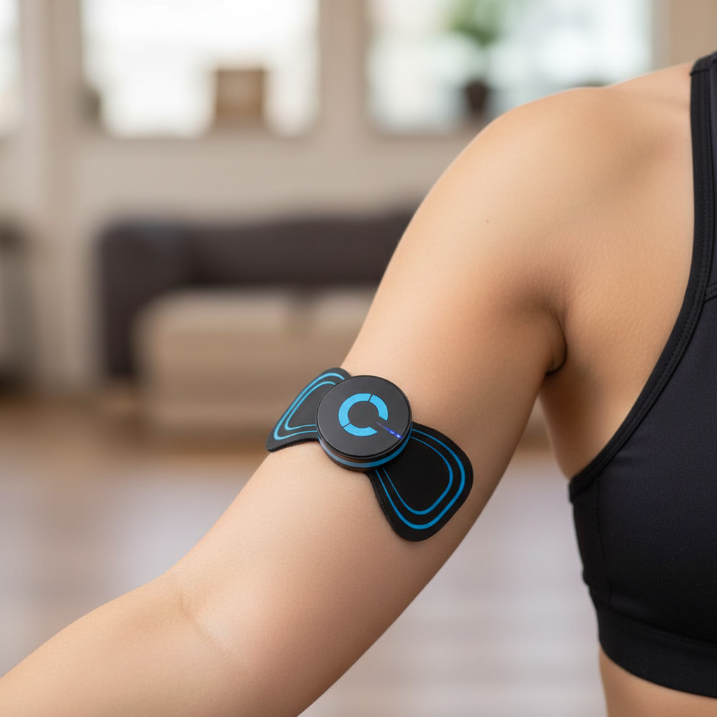 EMS Bauchmuskeltrainer – Wiederaufladbar – Für Bauchmuskeltraining mit Intensitätsstufen