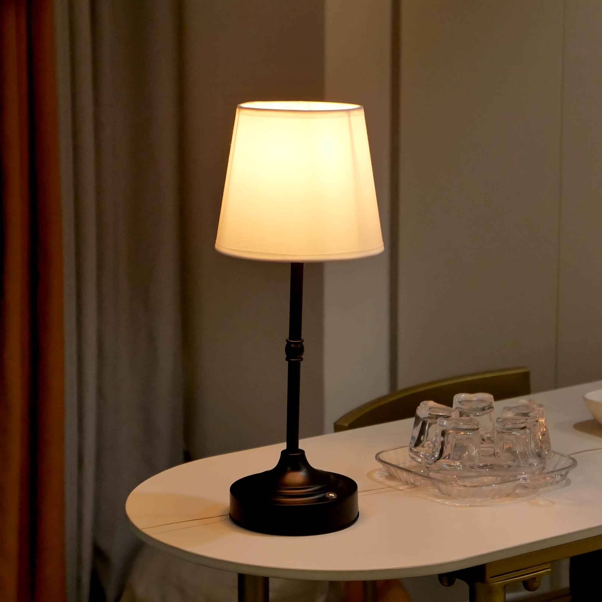 Tischlampe Akku – dimmbar – kabellos – LED – für Wohnbereich Schlafzimmer