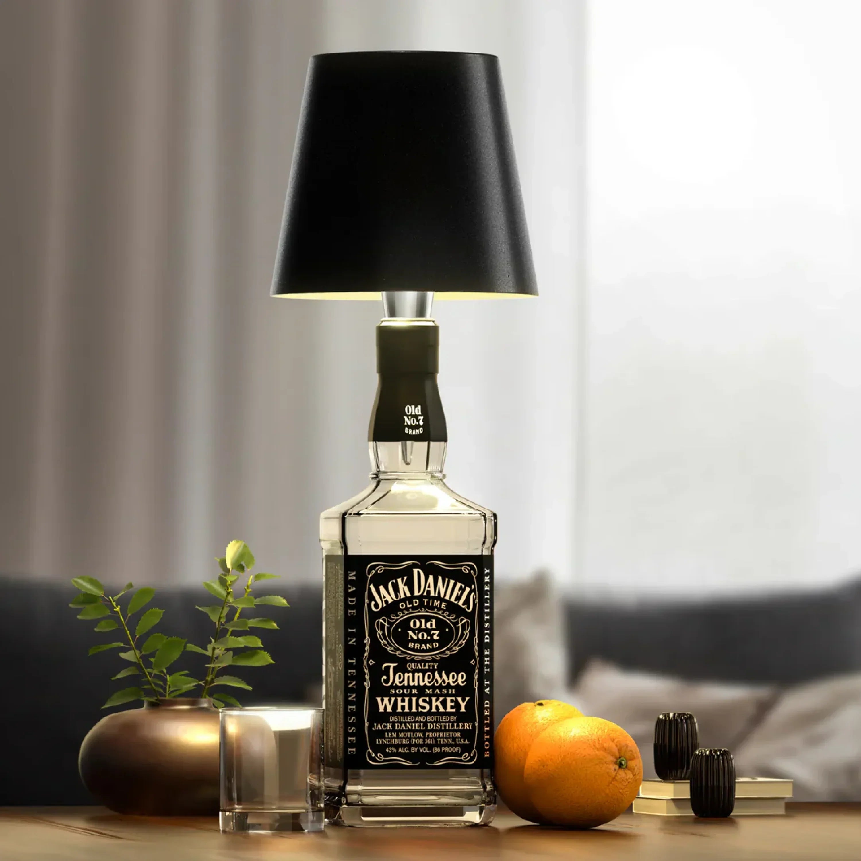 Flaschenlampen LED Einsatz - Dimmer 3 Stufen - USB-C Akku - Tisch Flaschenlicht