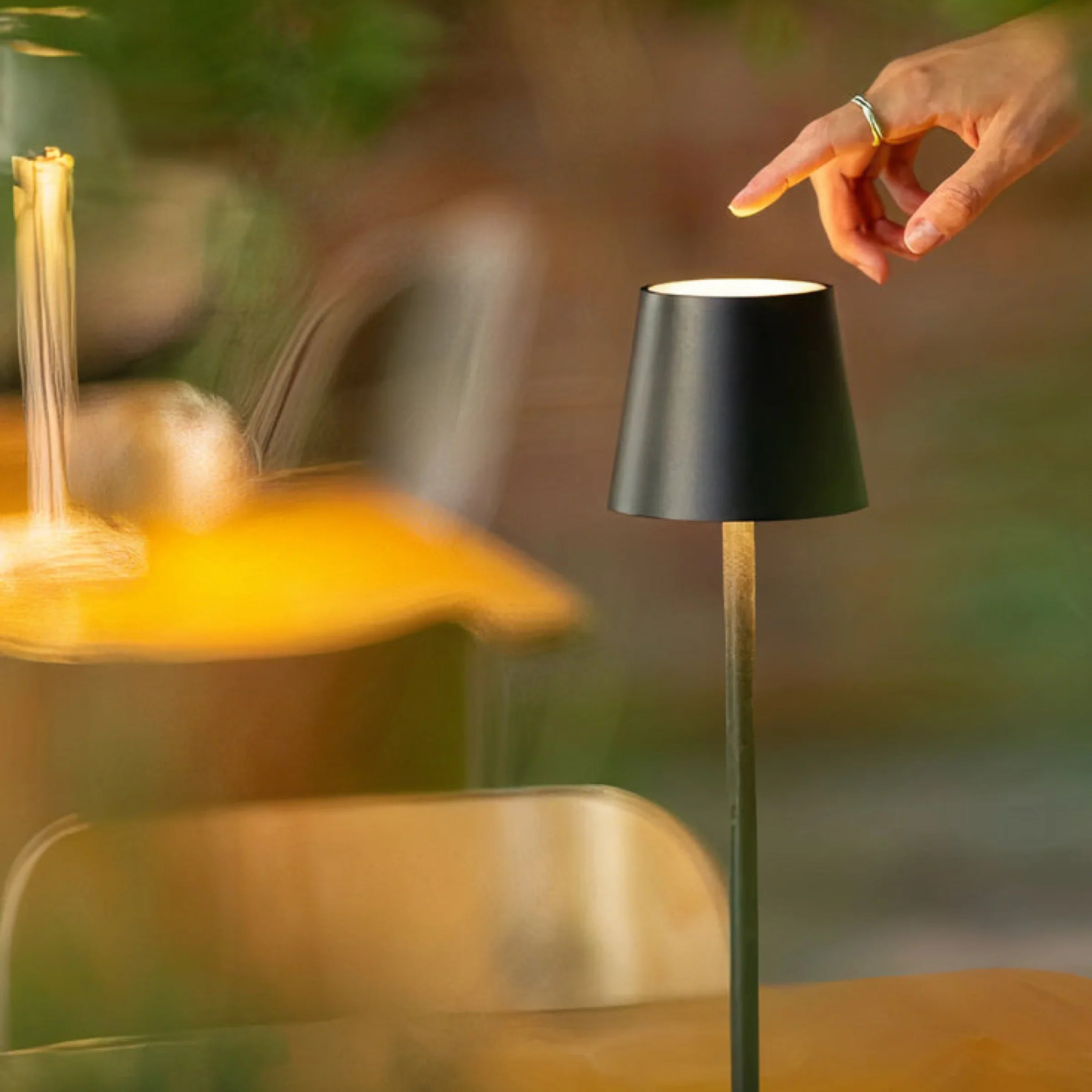 Tischlampe Akku – Dimmbar Touch LED – Kabellose Designlampe Modern