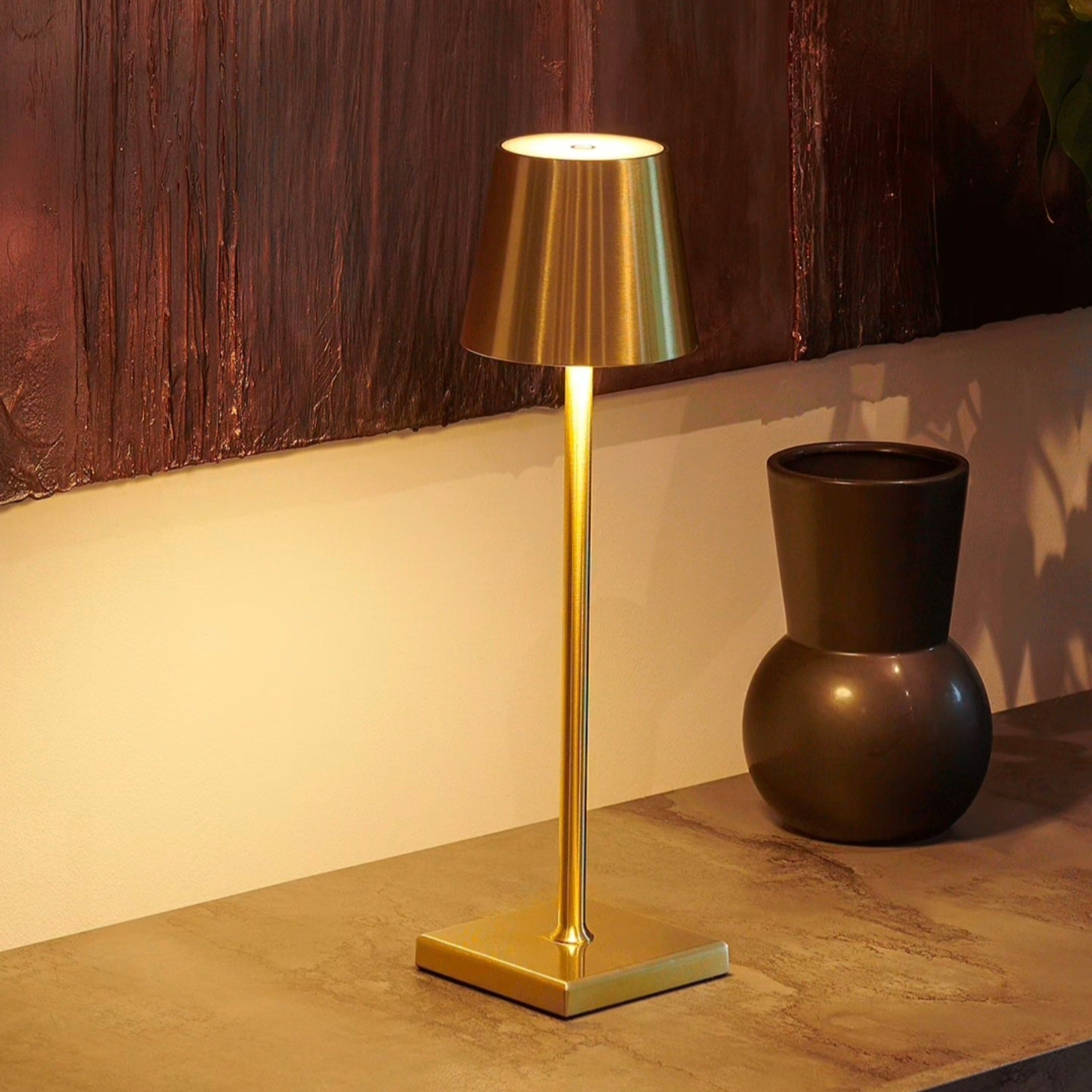Tischlampe Akku – Dimmbar Touch LED – Kabellose Designlampe Modern