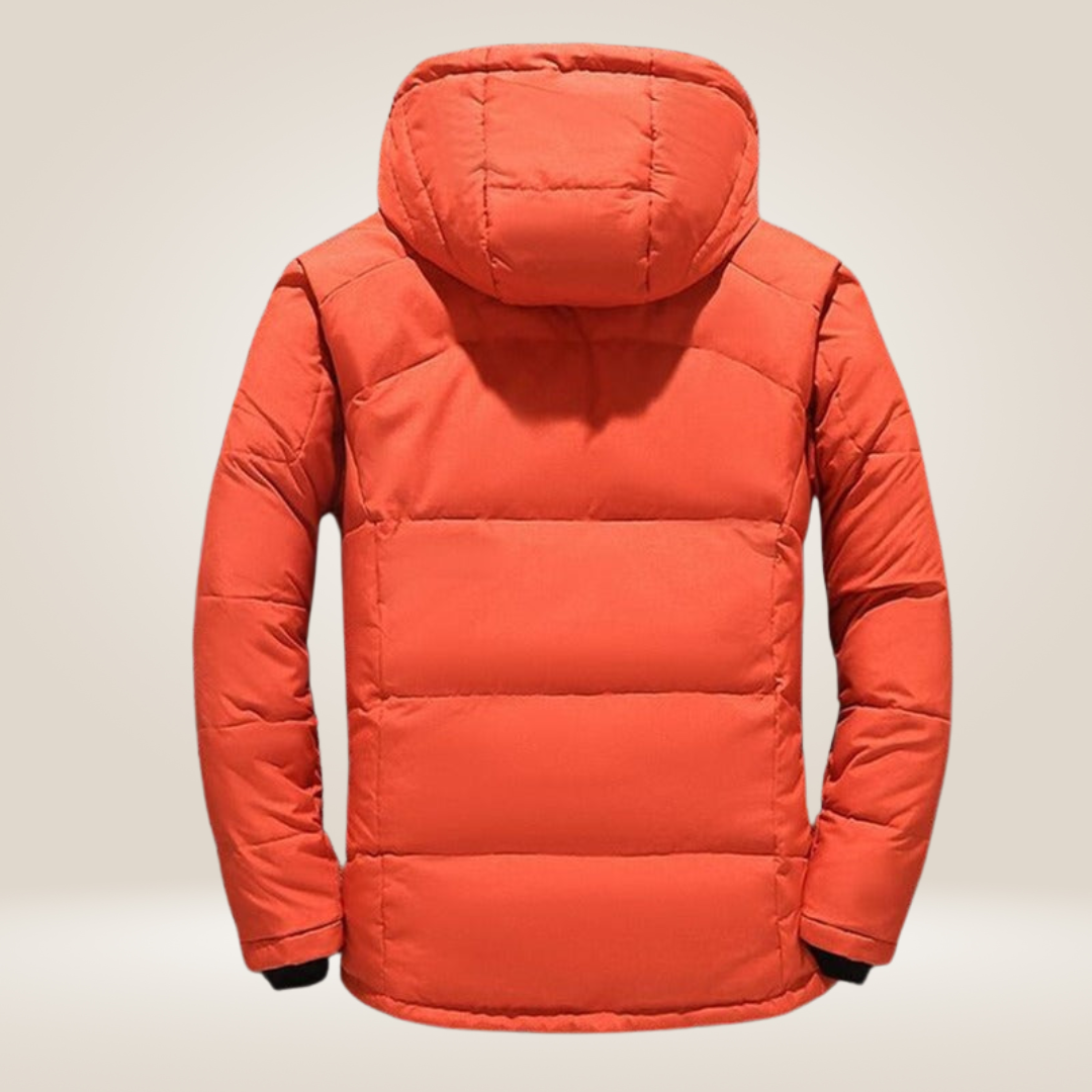 Wattierte Winterjacke – Mit Kapuze – Wasserdicht – Für Herren
