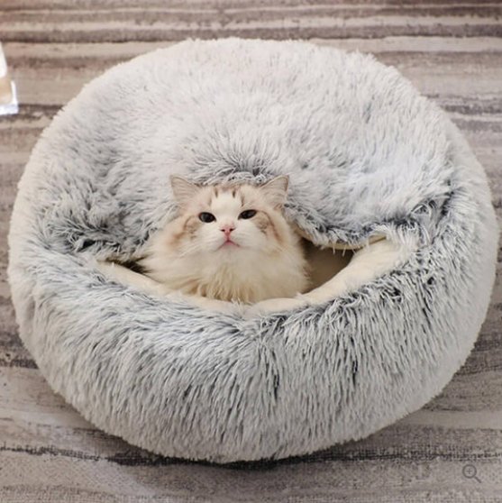 Kuschelnest – Beruhigende Hundebett – Für Katzen und Hunde – Weiches Material