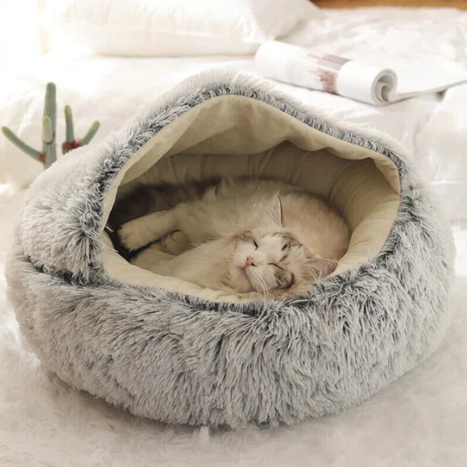 Kuschelnest – Beruhigende Hundebett – Für Katzen und Hunde – Weiches Material