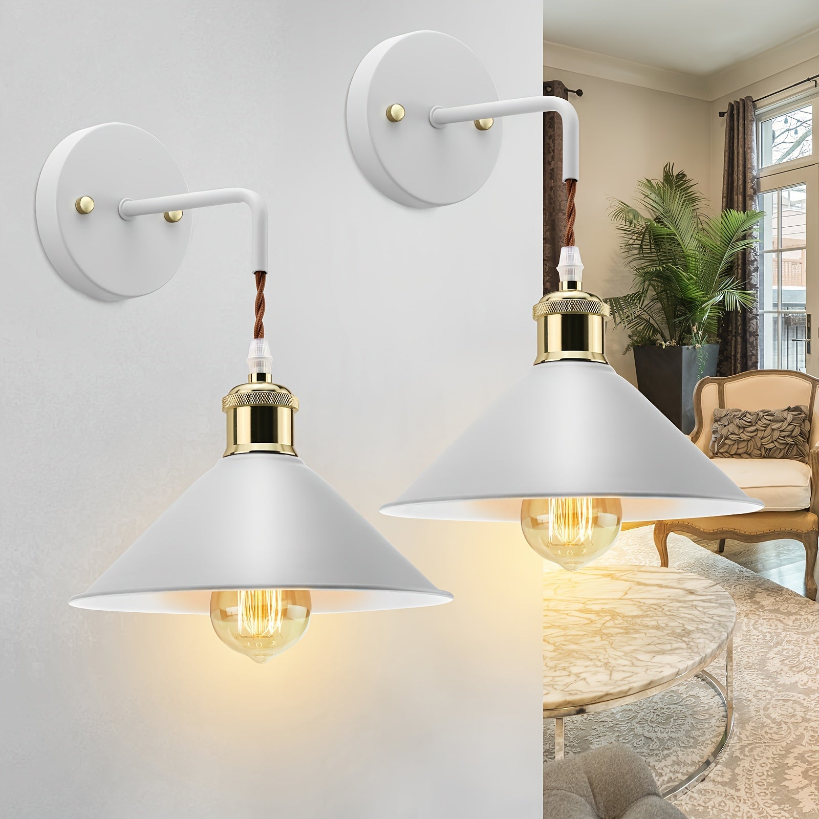 Wandleuchte Metall – Industrial Design – E26 Fassung – Innenbereich Beleuchtung