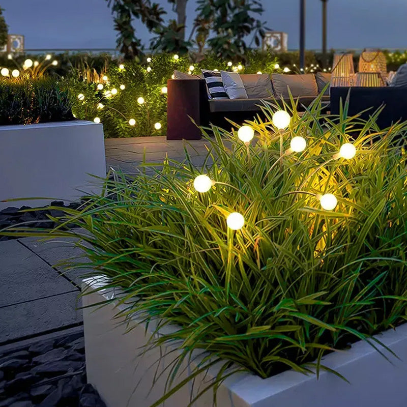 Solar Gartenleuchten Stab – LED Feuerfliegen Effekt – Outdoor Dekoration