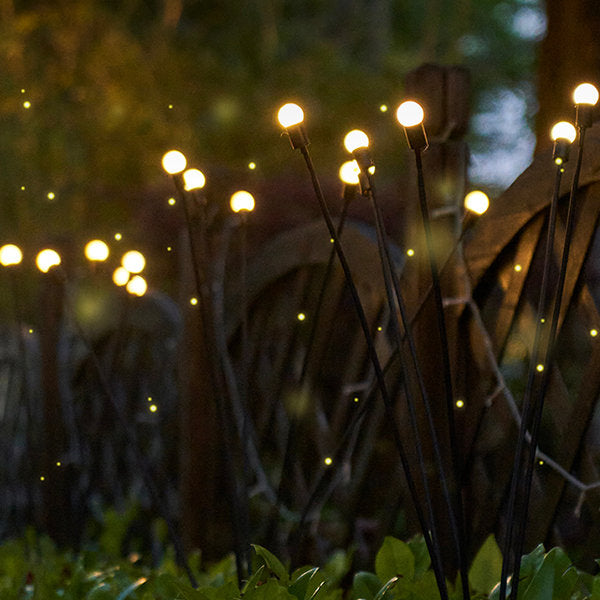Solar Gartenleuchten Stab – LED Feuerfliegen Effekt – Outdoor Dekoration