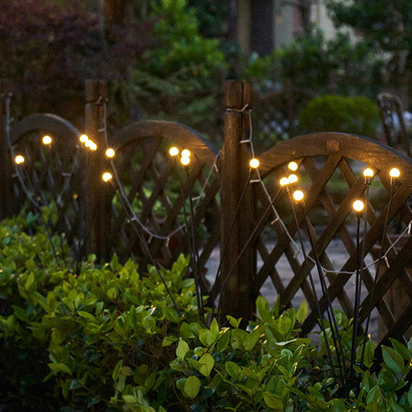 Solar Gartenleuchten Stab – LED Feuerfliegen Effekt – Outdoor Dekoration