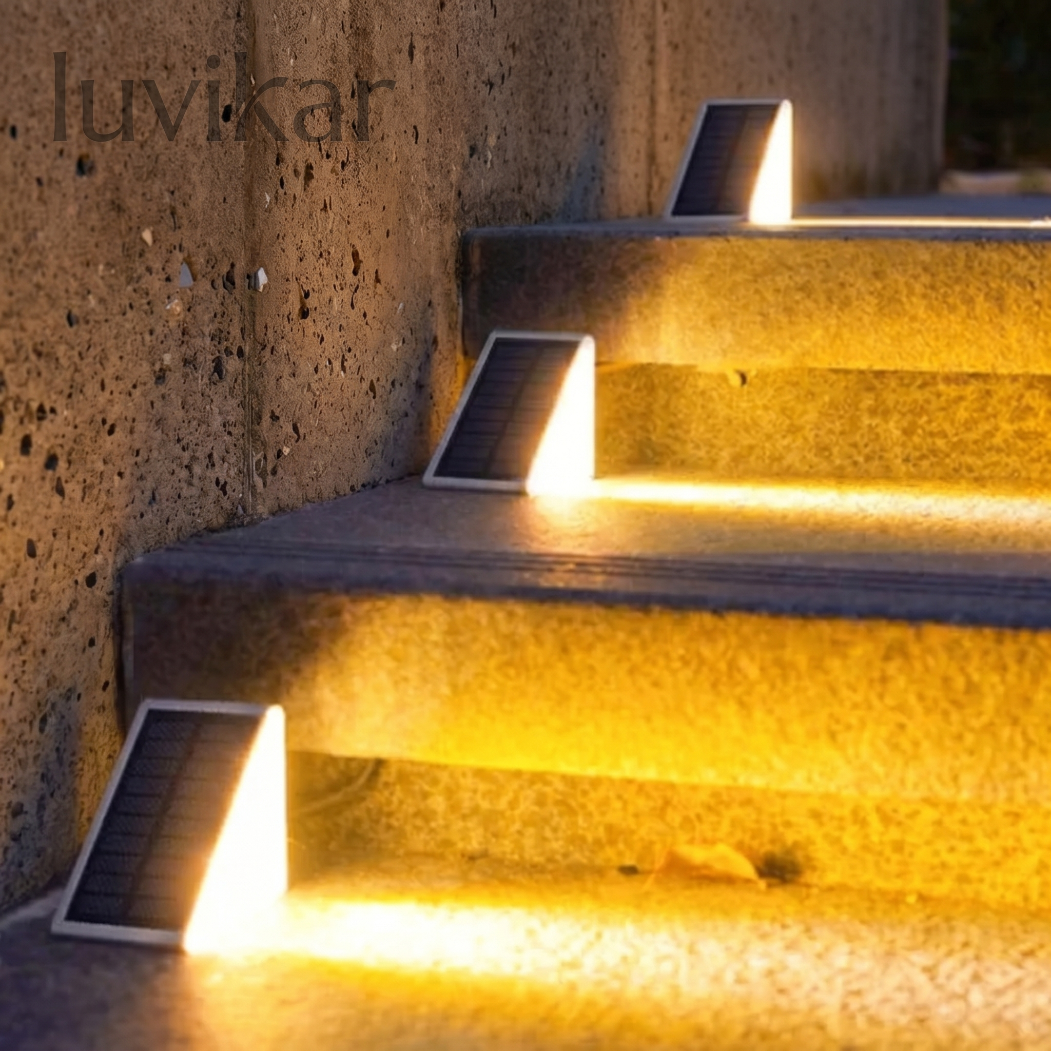 Solar-Treppenbeleuchtung IP67 – Drahtlos – Für Treppe und Gartenweg