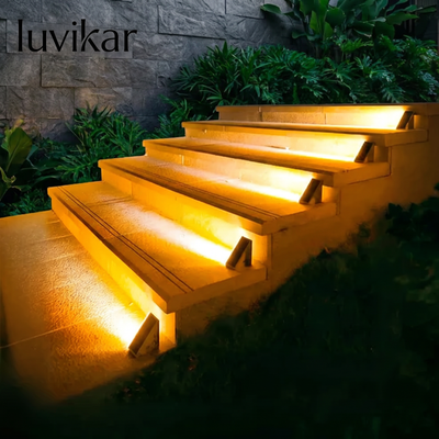 Solar-Treppenbeleuchtung IP67 – Drahtlos – Für Treppe und Gartenweg