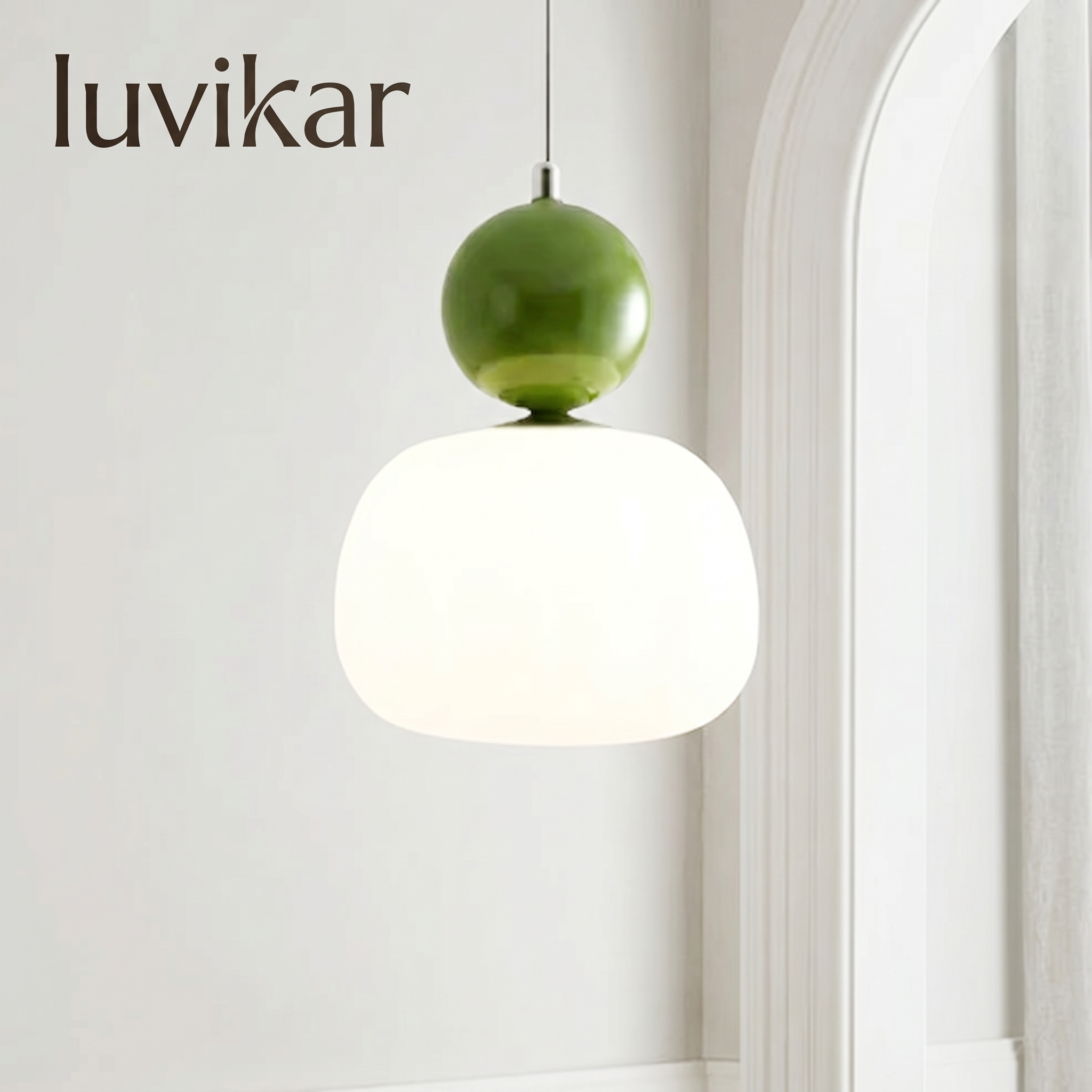 Hängeleuchte mit Glaskappe – Modernes Design – Für Esstisch und Küche