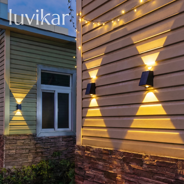 Solar Wandleuchte LED – Kabellos – IP65 Wasserdicht – Für Gartenbeleuchtung