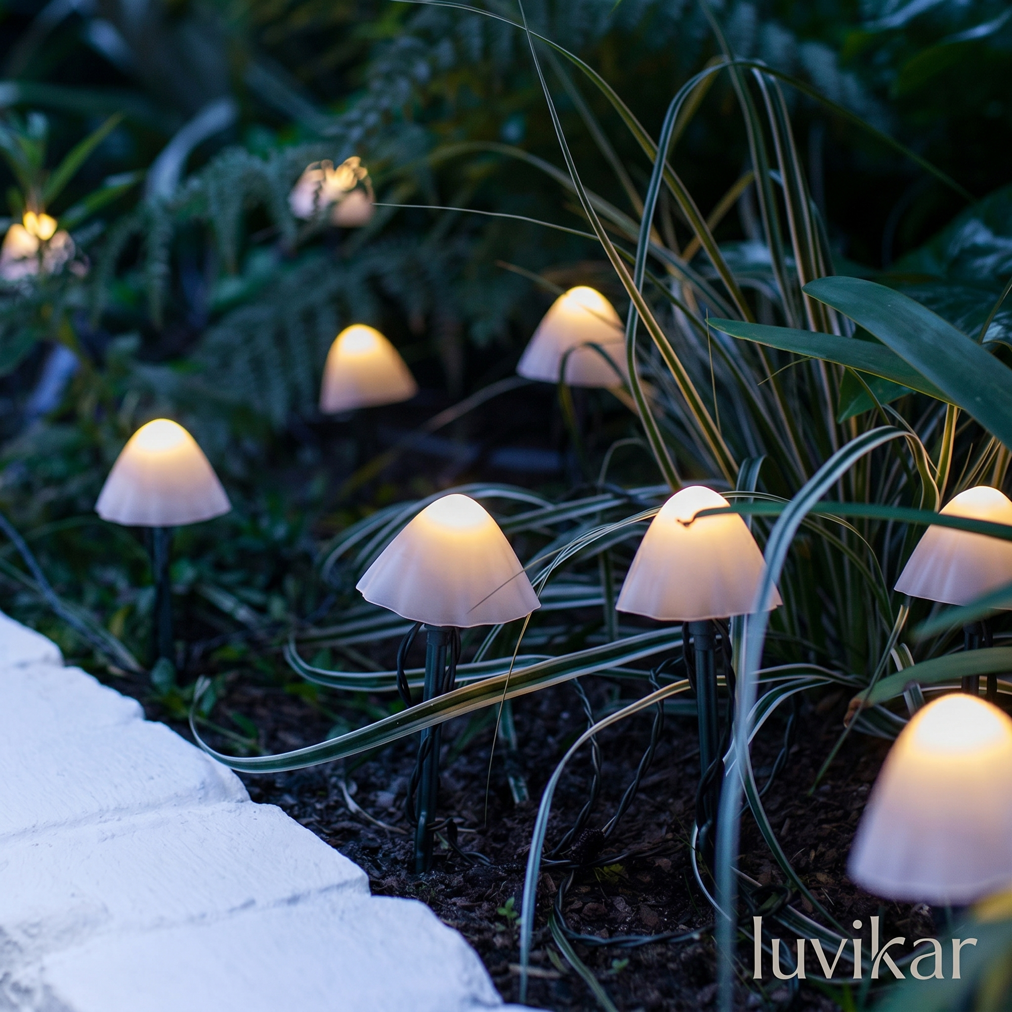 Solar-Mushroom-Lamp – RGB & solarbetrieben – für Gartenweg & Beet