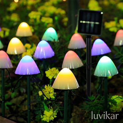 Solar-Mushroom-Lamp – RGB & solarbetrieben – für Gartenweg & Beet