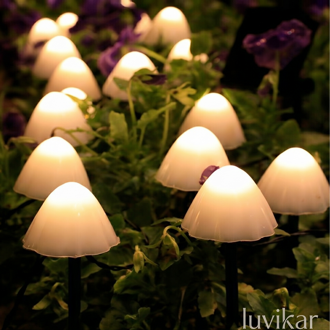 Solar-Mushroom-Lamp – RGB & solarbetrieben – für Gartenweg & Beet