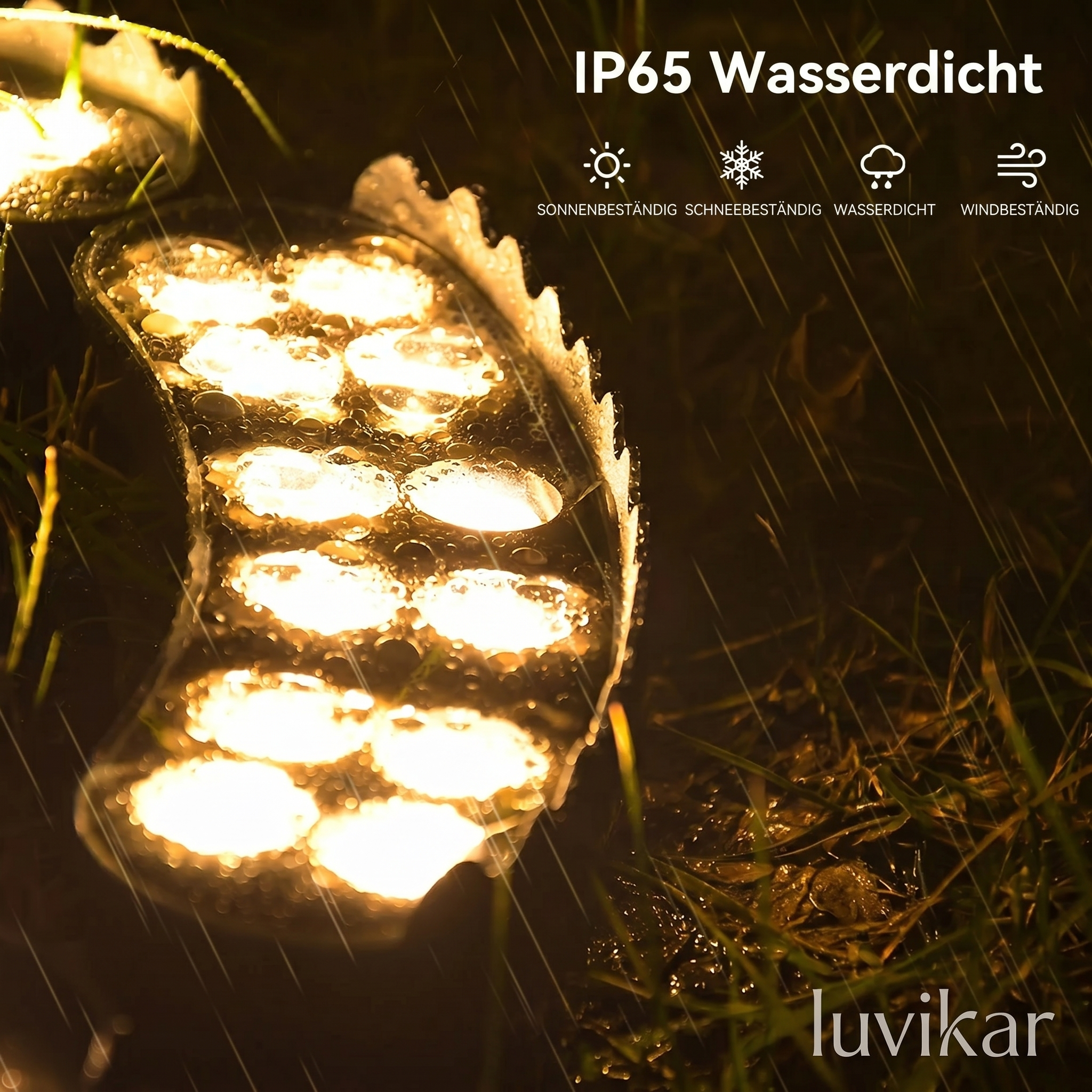 12W LED Baumringleuchte – 360° & IP65 – für Garten & Baumstamm