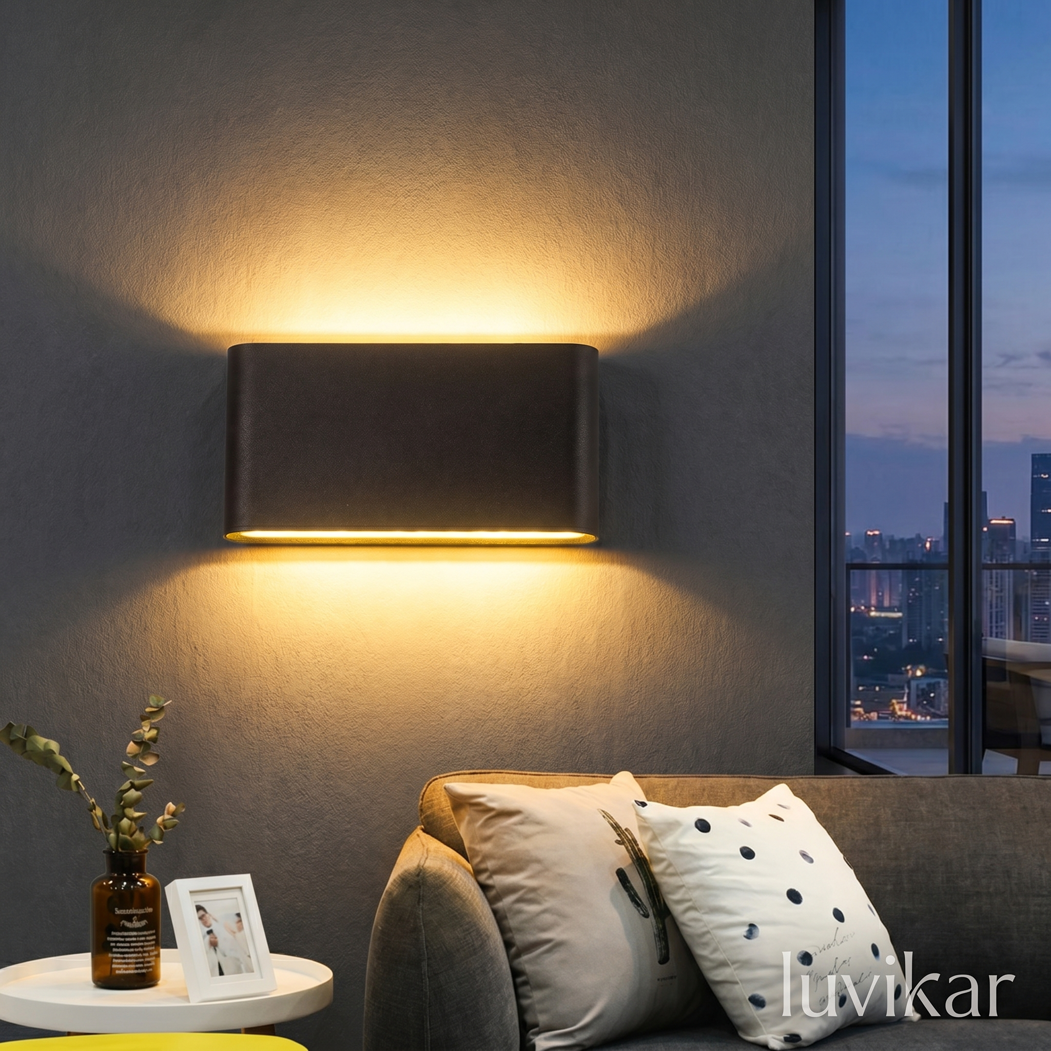 Moderne LED Wandleuchte – Up/Down & wasserdicht – für Fassade & Flur