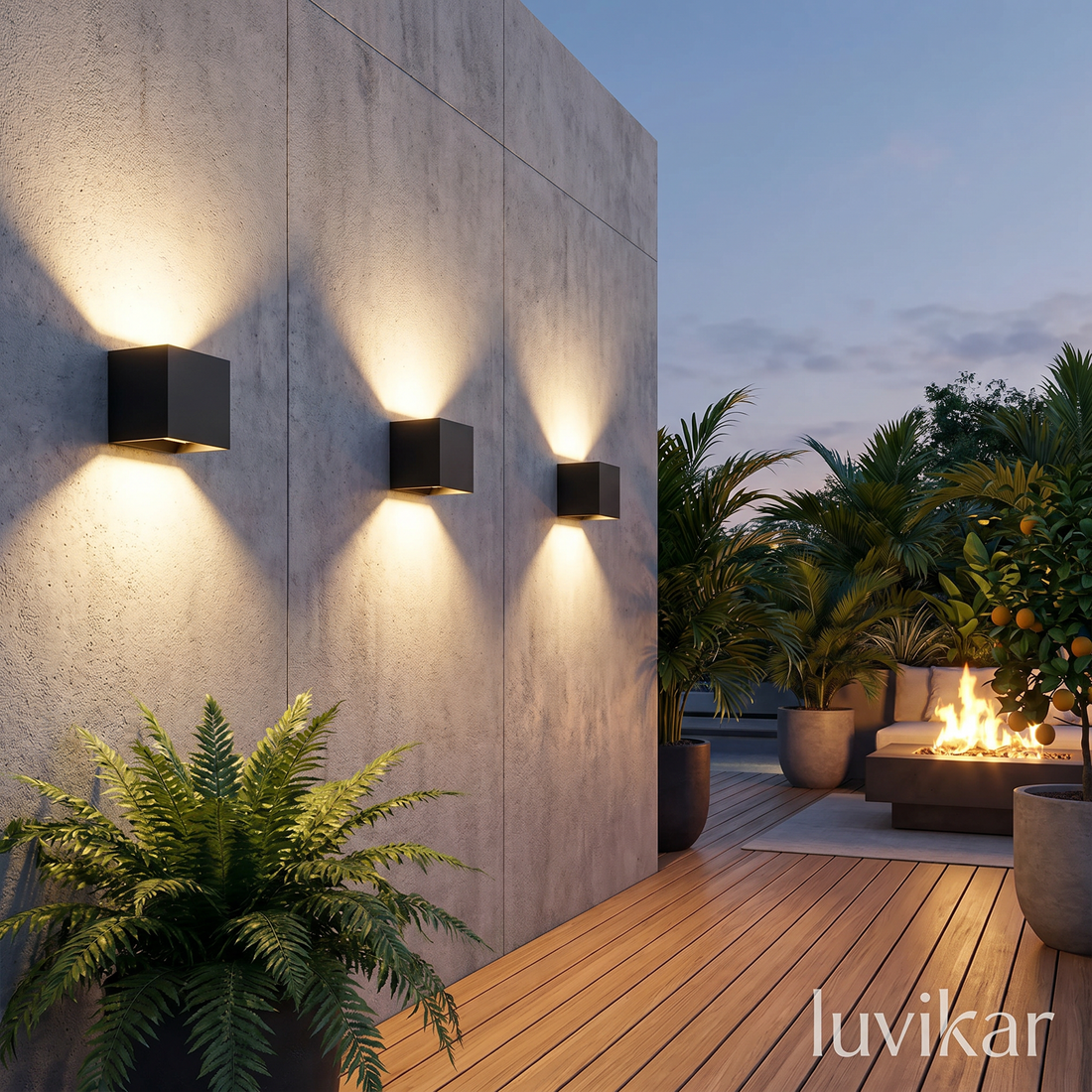 Cubelights Cube LED Wandleuchte – Up/Down & dimmbar – für Innen & Außen