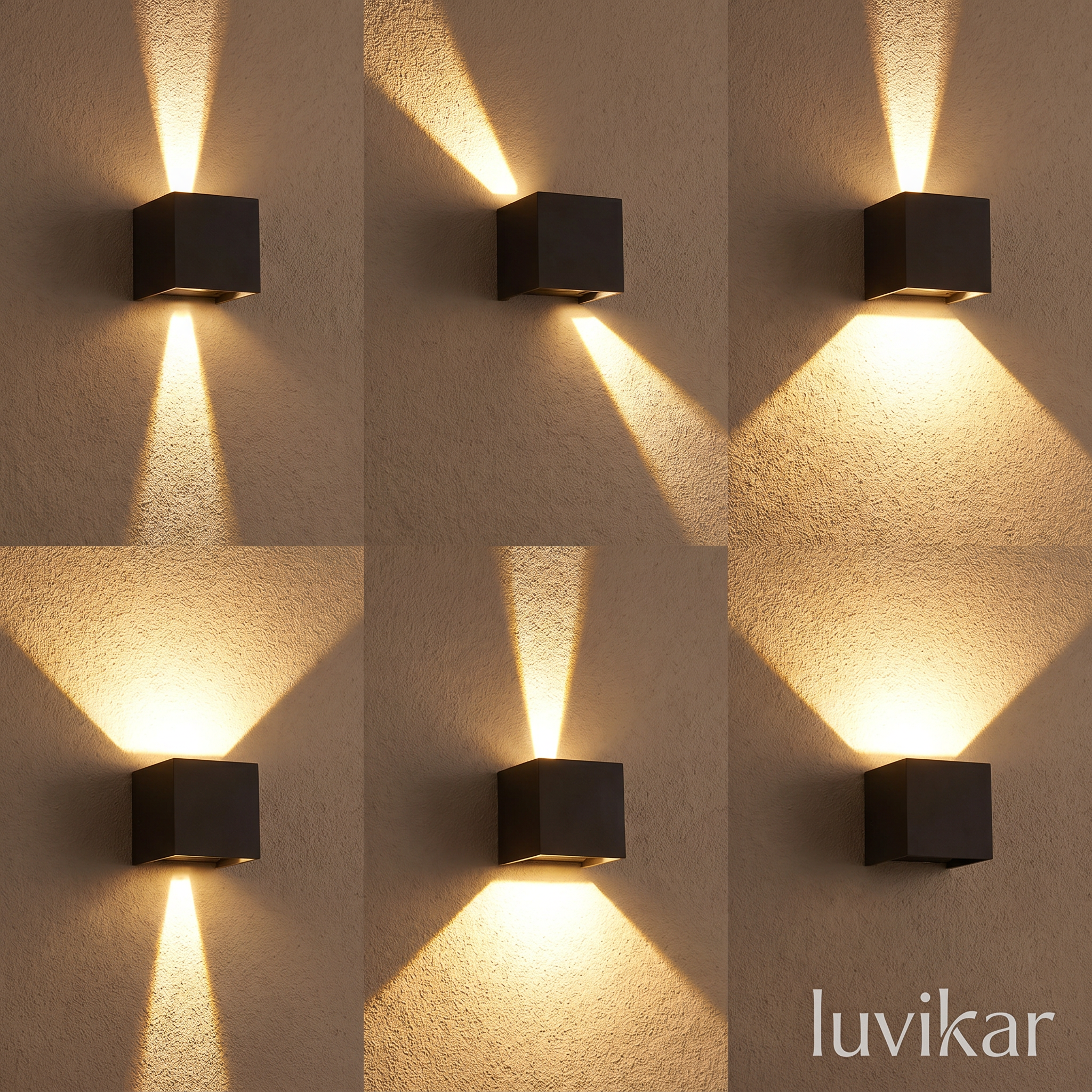 Cubelights Cube LED Wandleuchte – Up/Down & dimmbar – für Innen & Außen